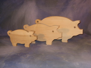 Maple Pig Cutting Boards