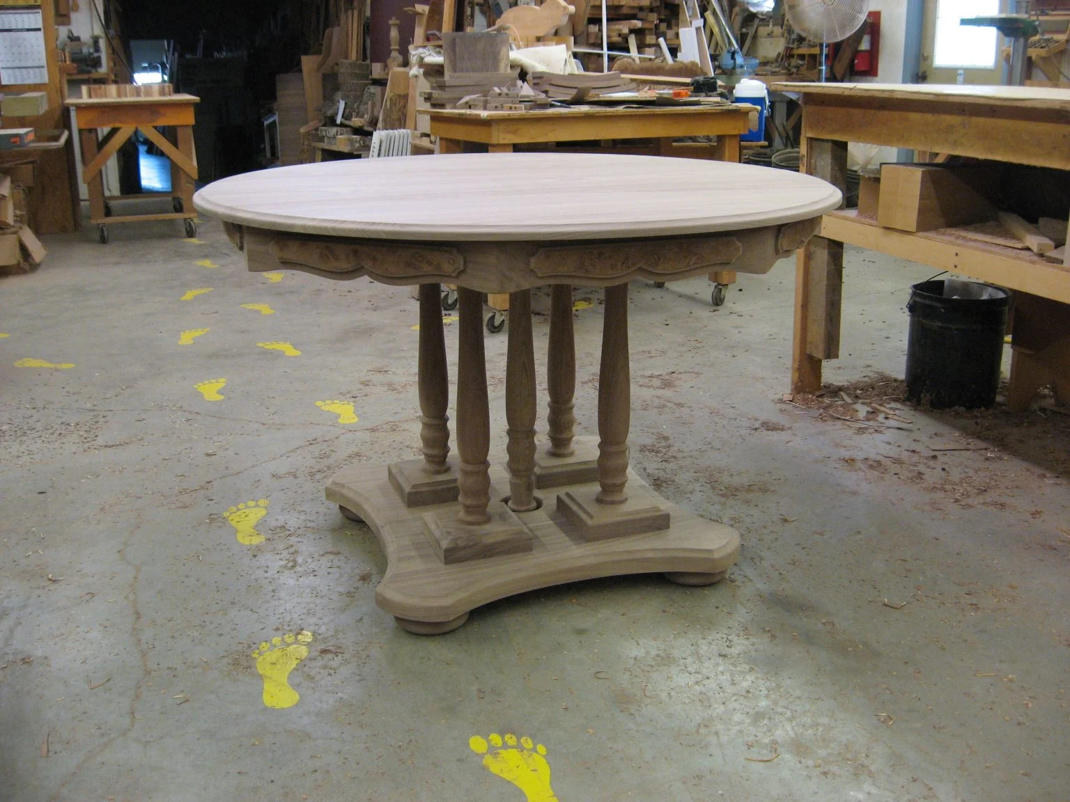 Table Table Ready for the Finishing Room