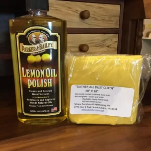 Lemon Oil & “Gather All” Dust Cloth