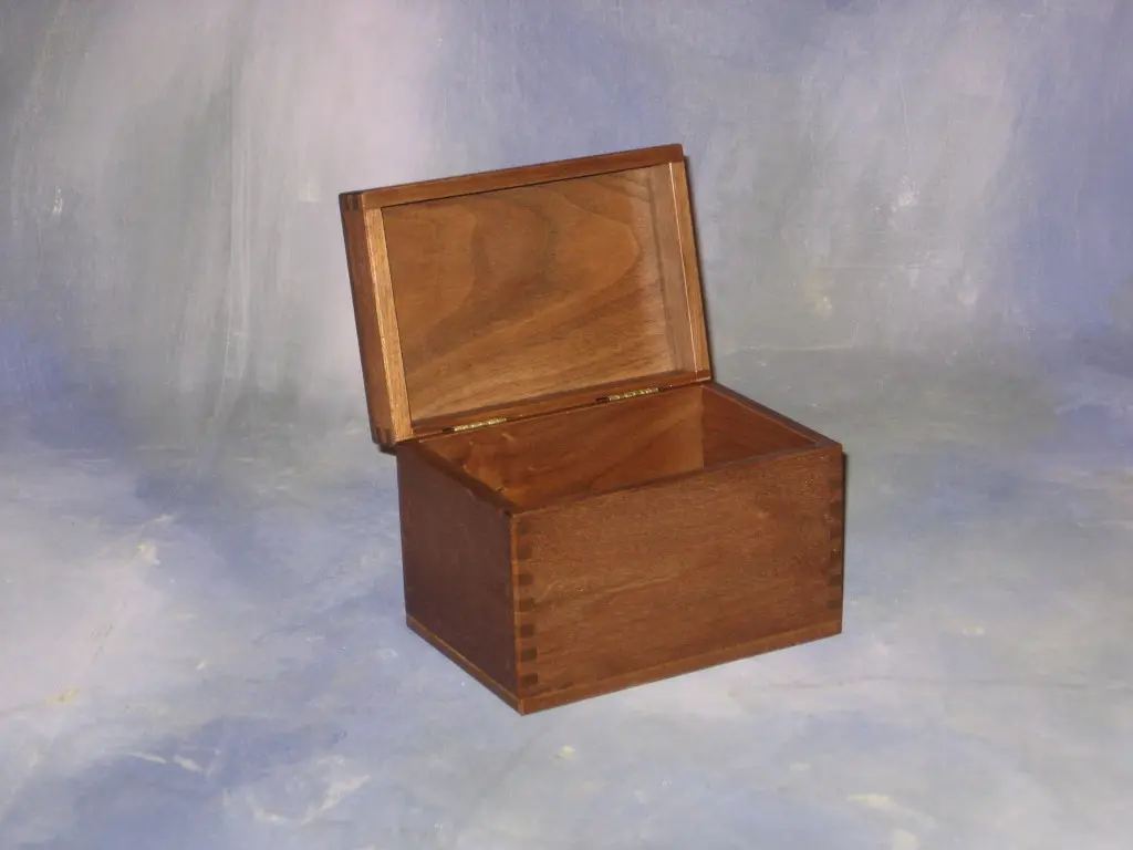 Solid Wood Recipe Box 4x6 Size