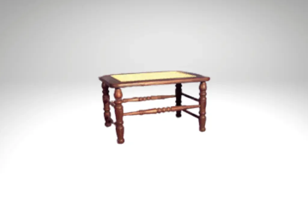 Cane Seat Foot Stool