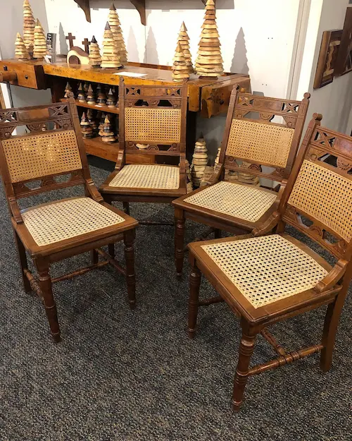 Chair Caning After Schanz Furniture & Refinishing Chair Caning After