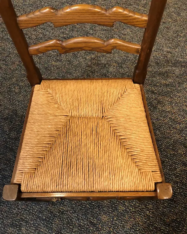 Seat Weaving After Schanz Furniture & Refinishing Seat Weaving After