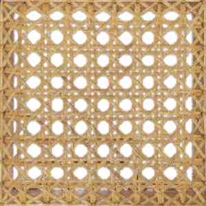 Regular cane pattern seat weaving