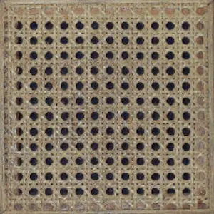 Press cane seat weaving