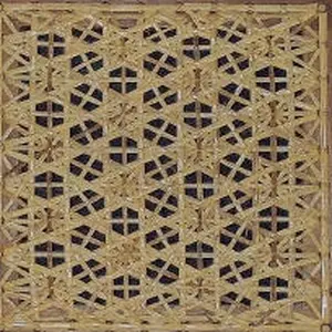 Star cane pattern seat weaving
