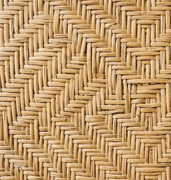 Herringbone pattern seat weaving