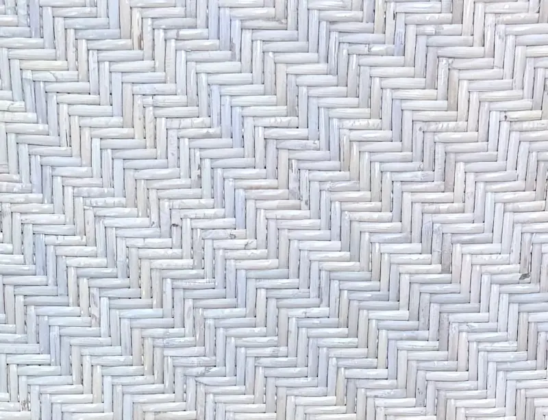 Herringbone pattern seat weaving